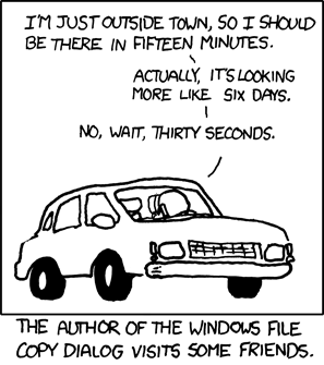 estimation: a comic by xkcd